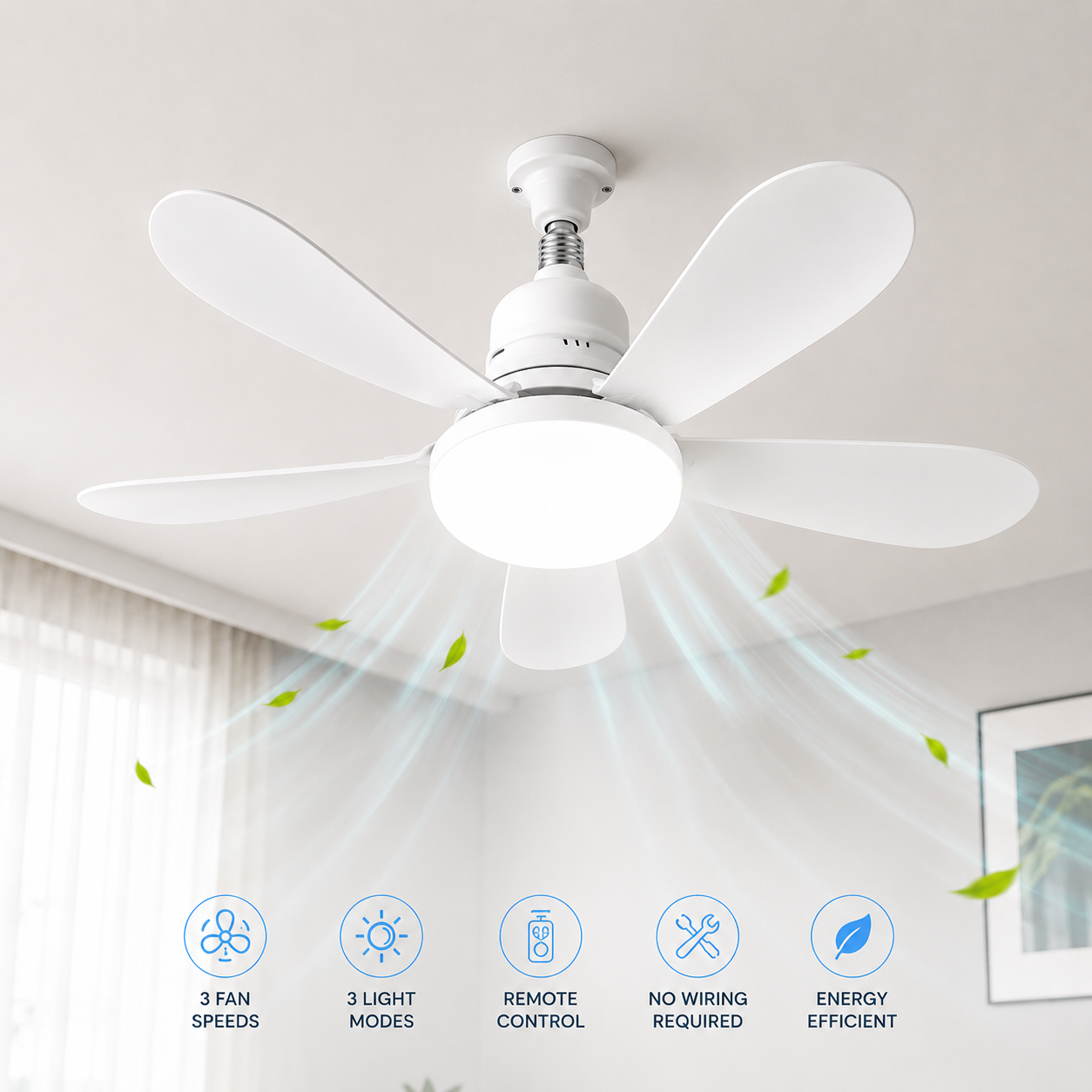 AeroLight Socket Fan