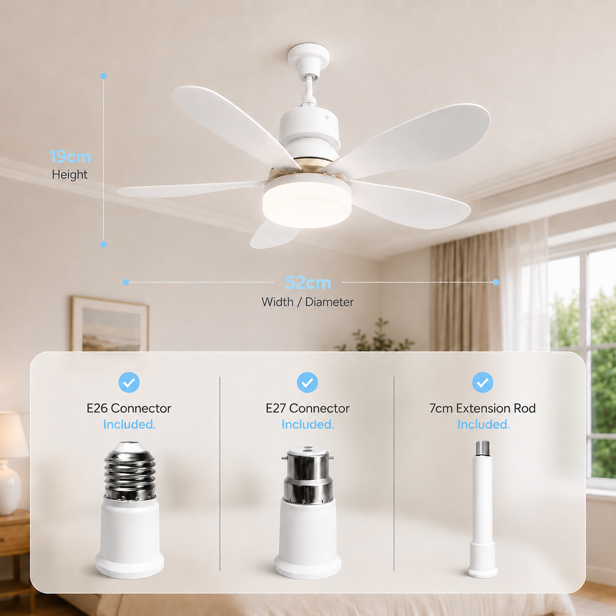 AeroLight Socket Fan